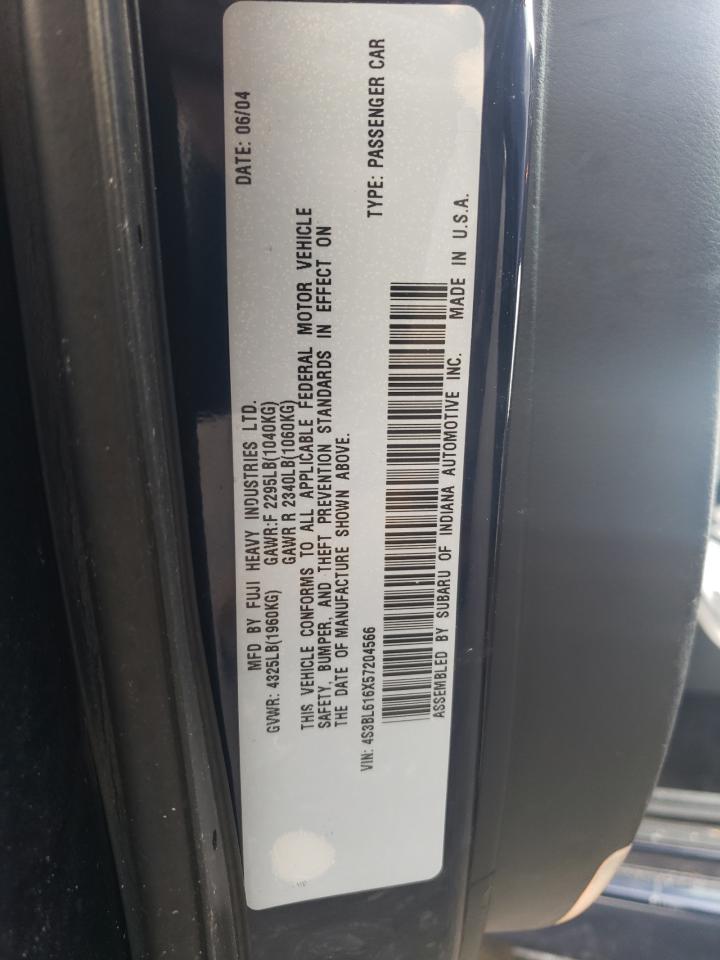 4S3BL616X57204566 2005 Subaru Legacy 2.5I