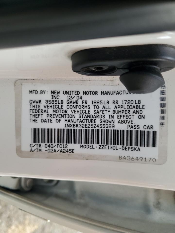 1NXBR32E25Z455369 2005 Toyota Corolla Ce