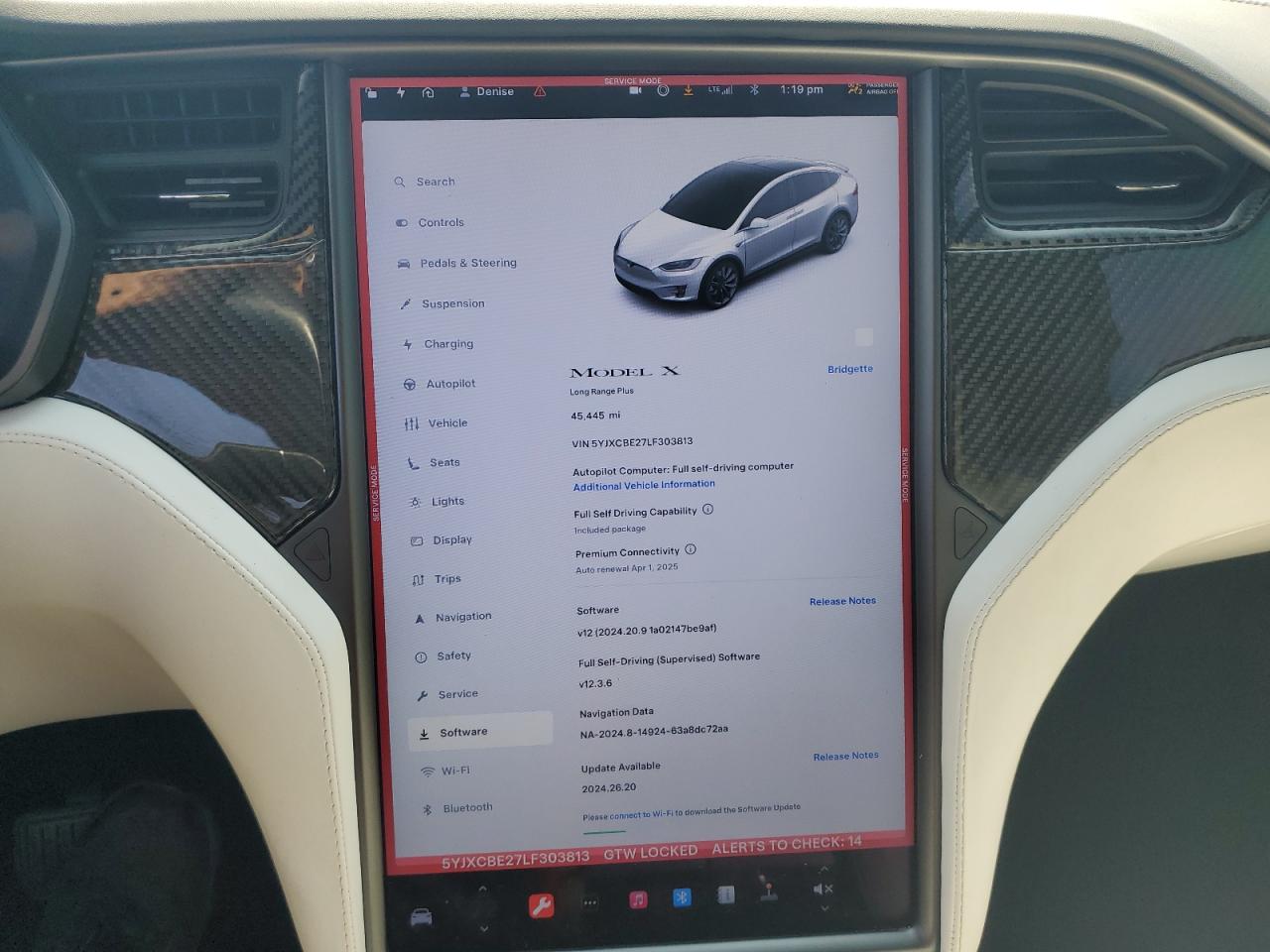 2020 Tesla Model X VIN: 5YJXCBE27LF303813 Lot: 71467444