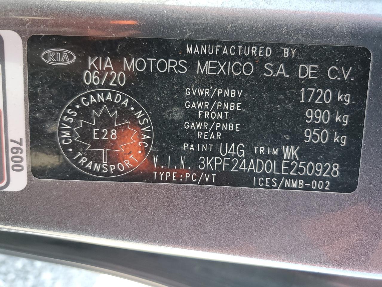 3KPF24AD0LE250928 2020 KIA FORTE - Image 13