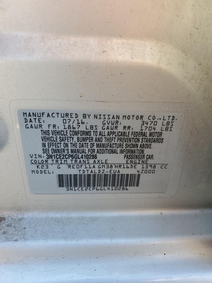 3N1CE2CP6GL410286 2016 Nissan Versa Note S