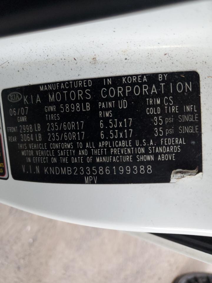 KNDMB233586199388 2008 Kia Sedona Ex