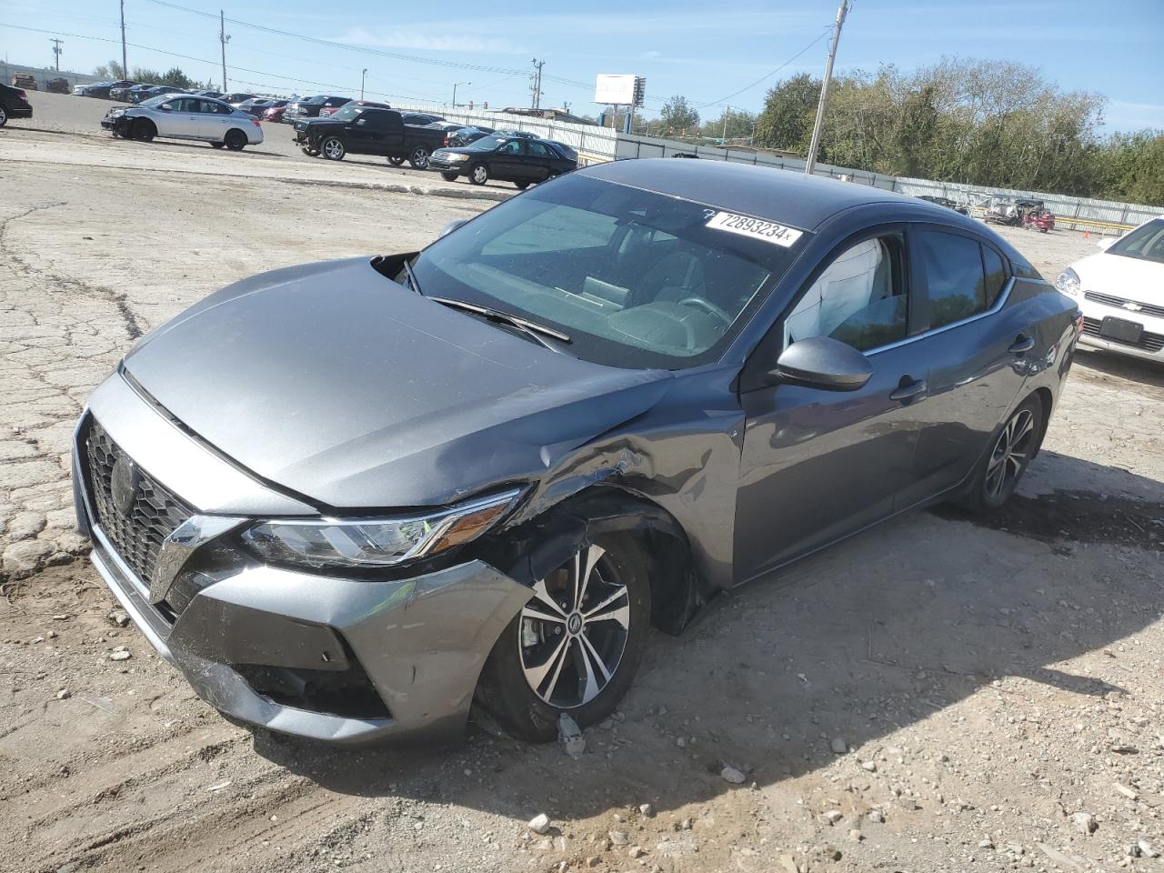 2022 Nissan Sentra Sv VIN: 3N1AB8CV5NY299182 Lot: 72893234