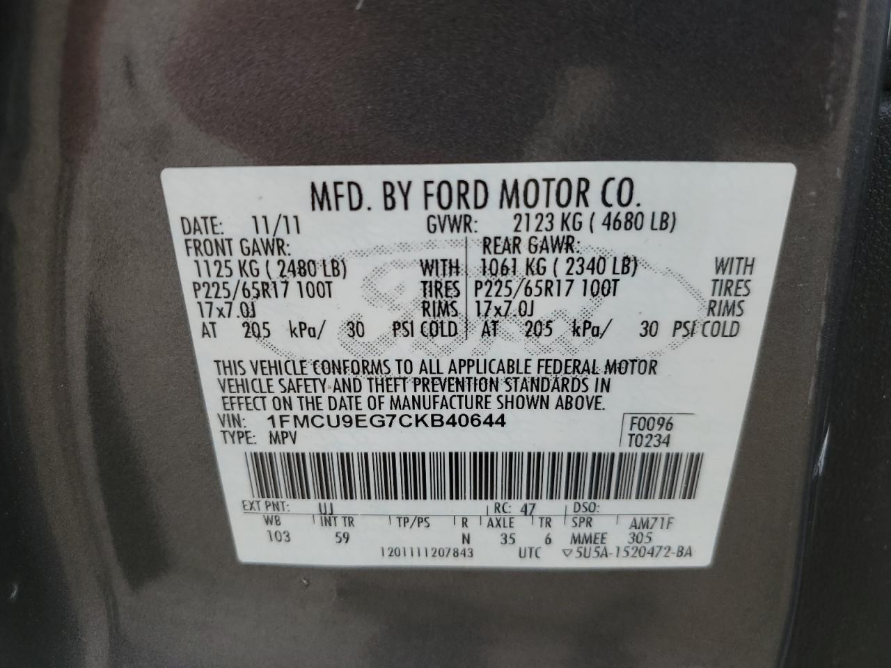 2012 Ford Escape - Image 15