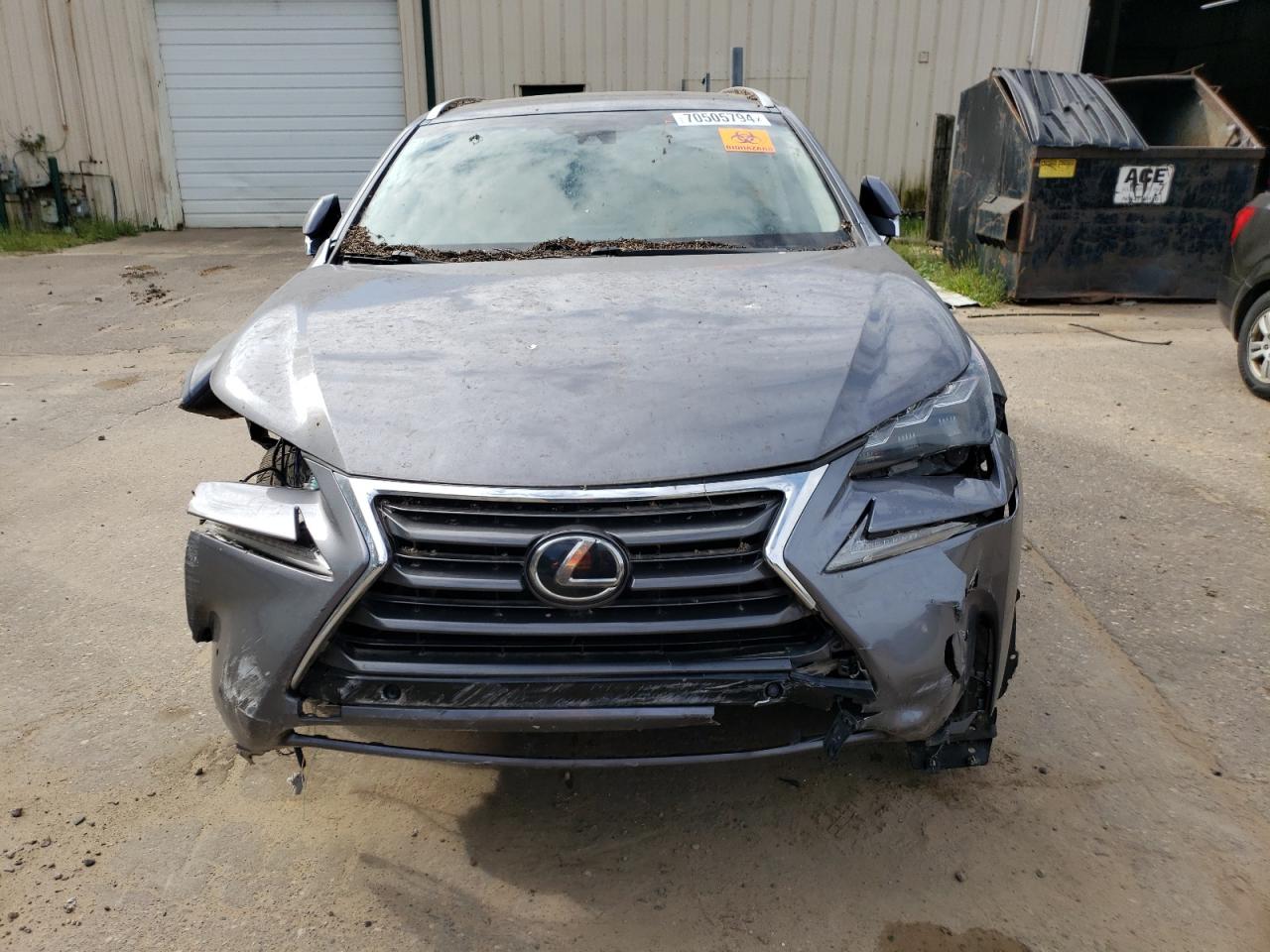 2015 Lexus Nx 200T VIN: JTJBARBZXF2043552 Lot: 70505794