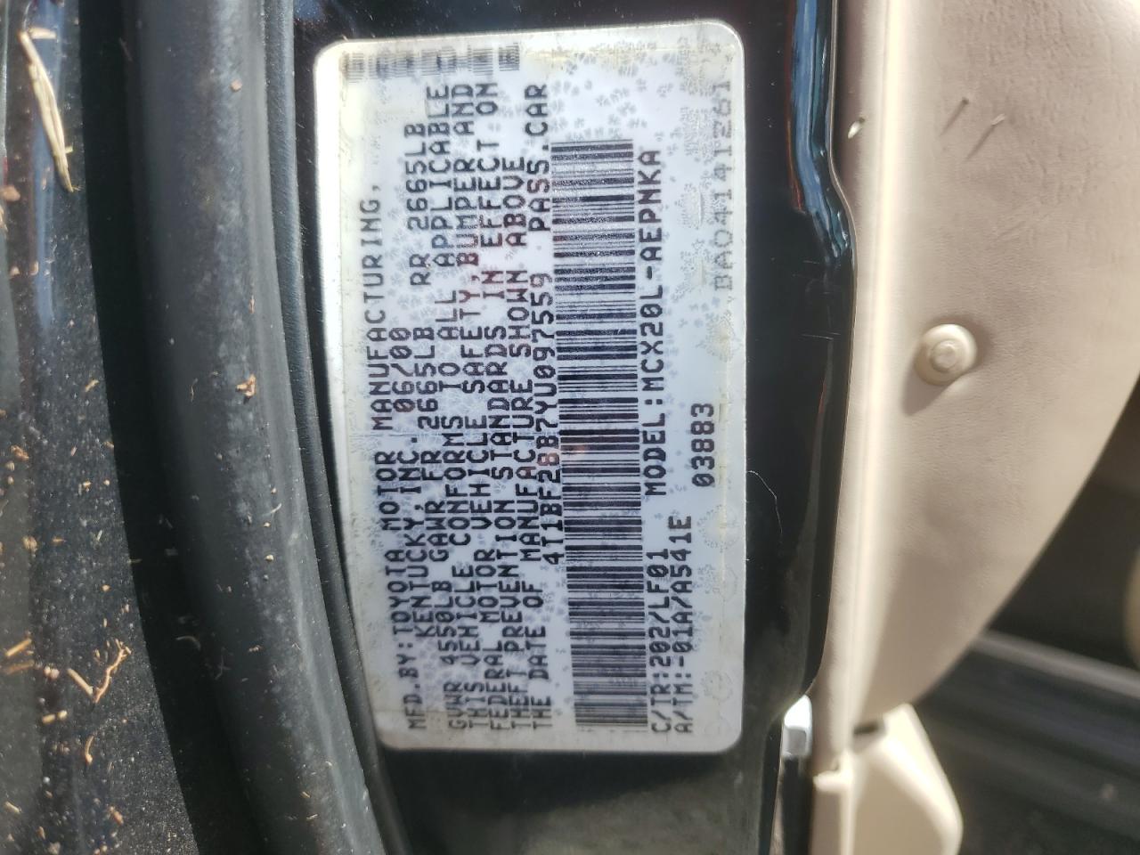 4T1BF28B7YU097559 2000 Toyota Avalon Xl