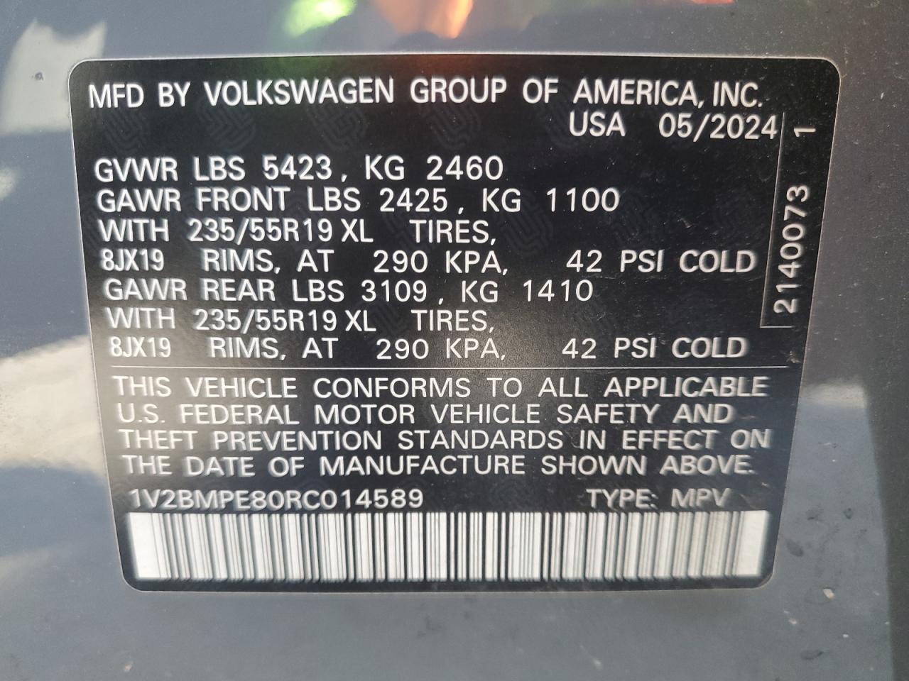 1V2BMPE80RC014589 2024 Volkswagen Id.4