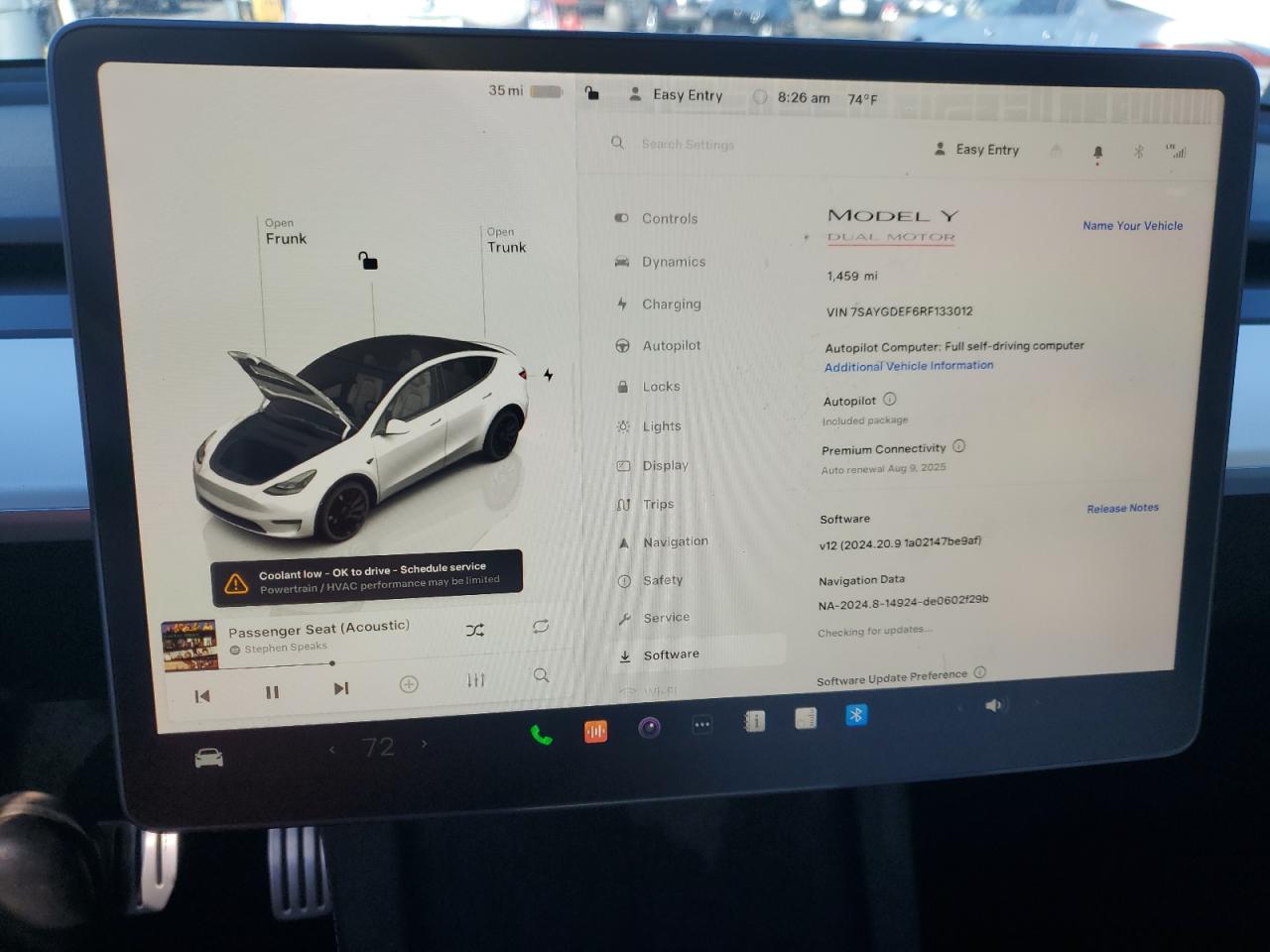 7SAYGDEF6RF133012 2024 Tesla Model Y