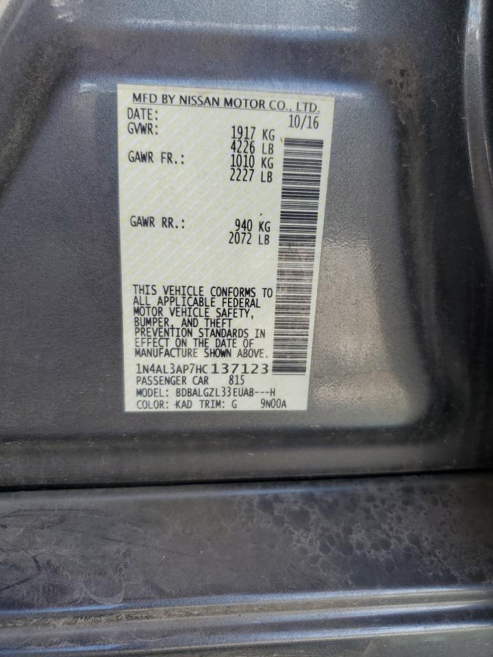 1N4AL3AP7HC137123 2017 Nissan Altima 2.5