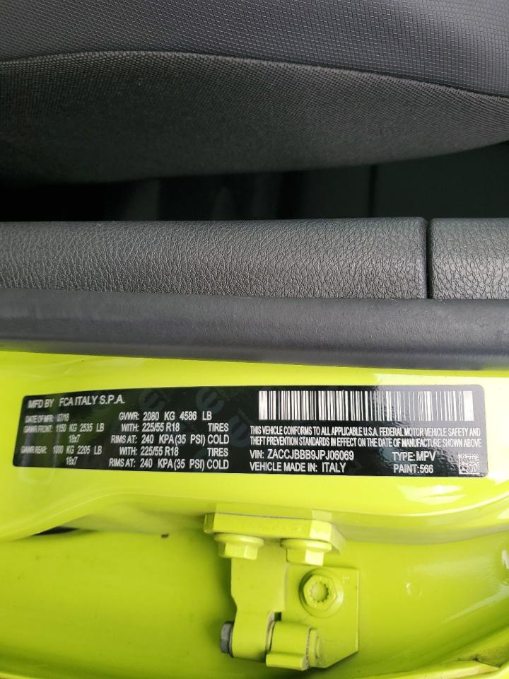 ZACCJBBB9JPJ06069 2018 Jeep Renegade Latitude