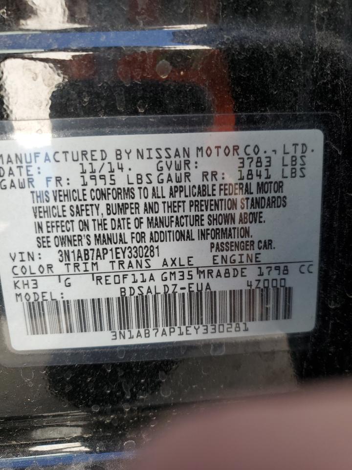 3N1AB7AP1EY330281 2014 Nissan Sentra S