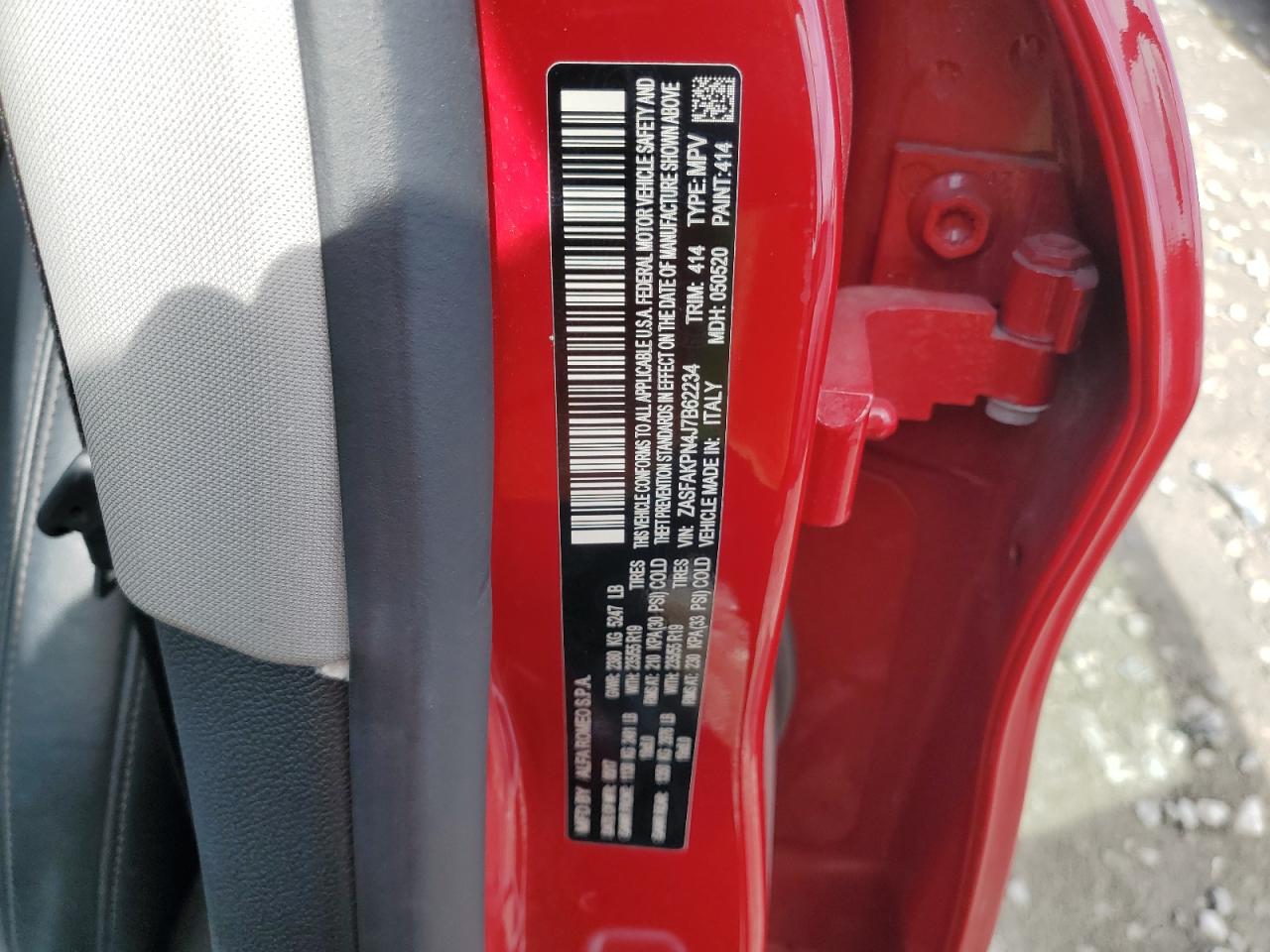 2018 Alfa Romeo Stelvio Sport VIN: ZASFAKPN4J7B62234 Lot: 71630414