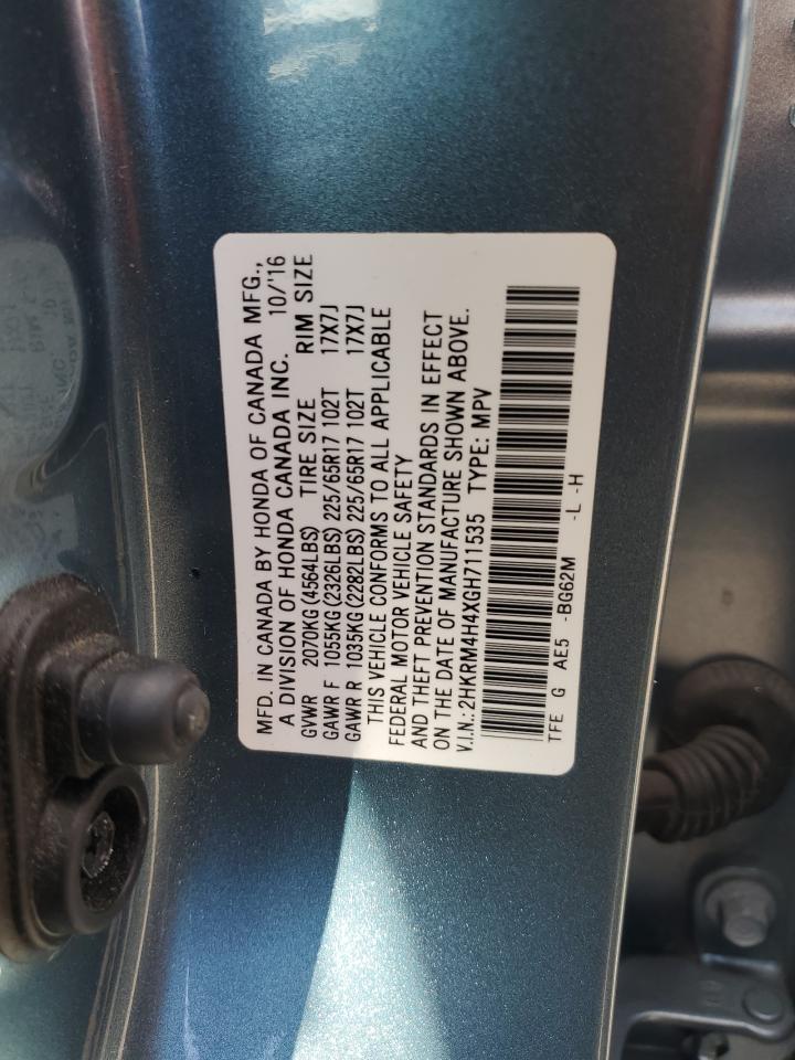 2HKRM4H4XGH711535 2016 Honda Cr-V Se