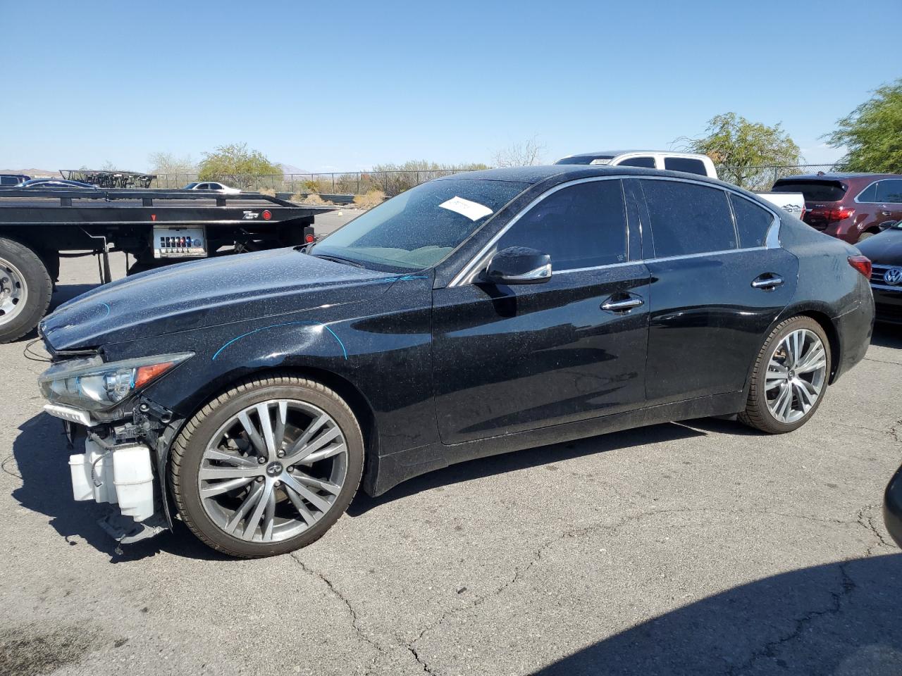 2018 Infiniti Q50 Luxe VIN: JN1EV7APXJM356450 Lot: 69829534