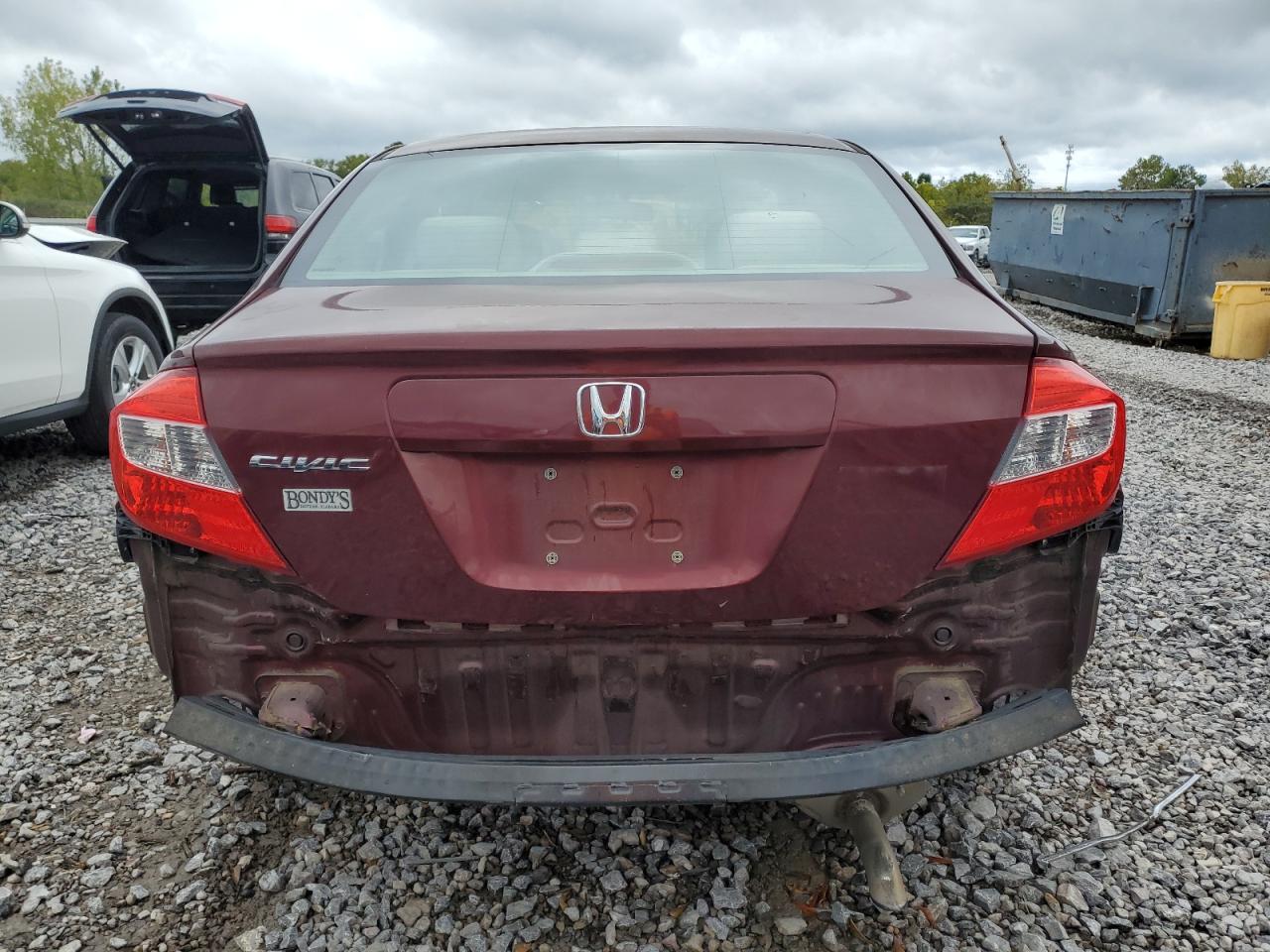 2012 Honda Civic Ex VIN: 2HGFB2F81CH510257 Lot: 73395094