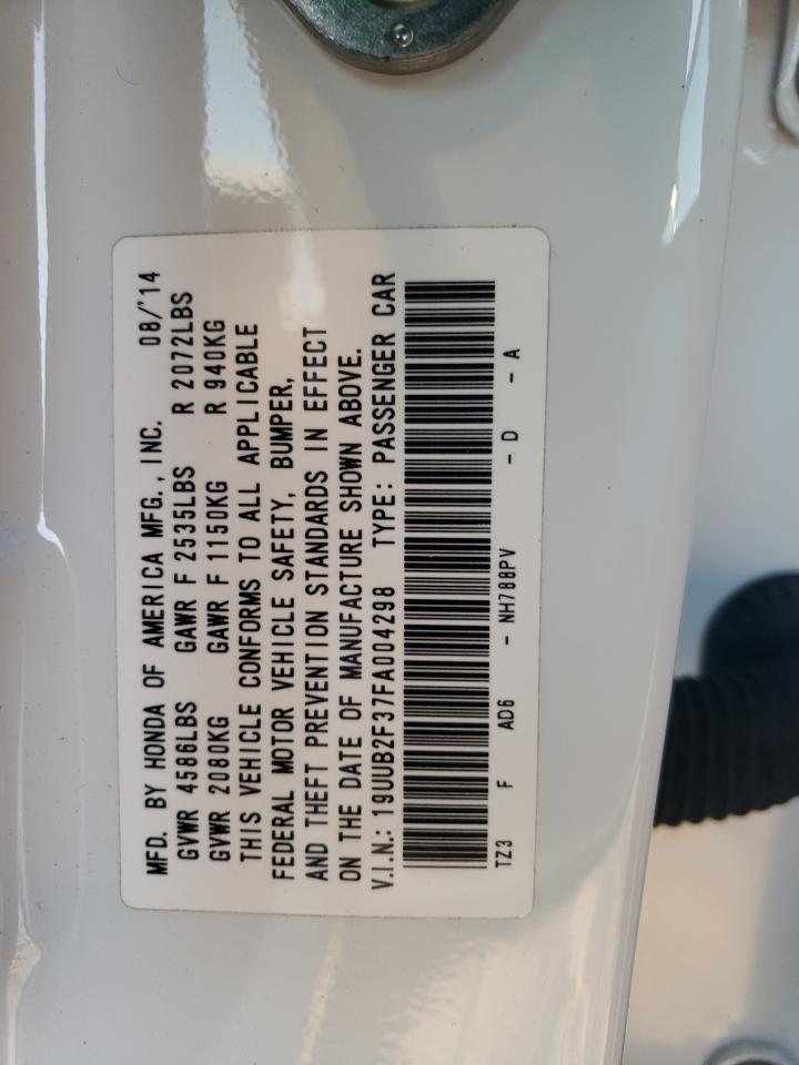 19UUB2F37FA004298 2015 Acura Tlx