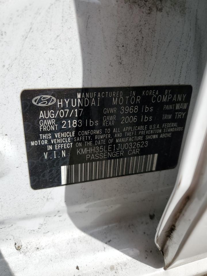 KMHH35LE1JU032623 2018 HYUNDAI ELANTRA - Image 14