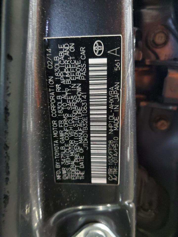 JTDKDTB32E1063141 2014 Toyota Prius C