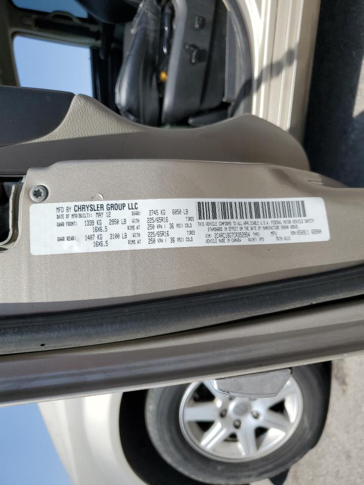 2012 Chrysler Town & Country Touring VIN: 2C4RC1BG7CR352954 Lot: 71476584