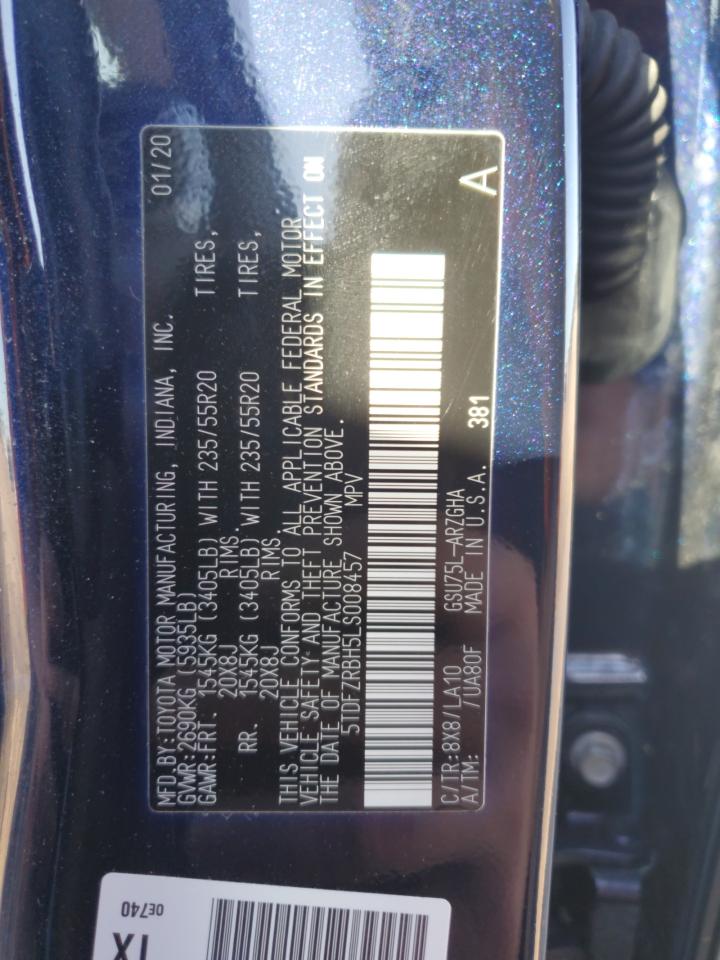 5TDFZRBH5LS008457 2020 TOYOTA HIGHLANDER - Image 14