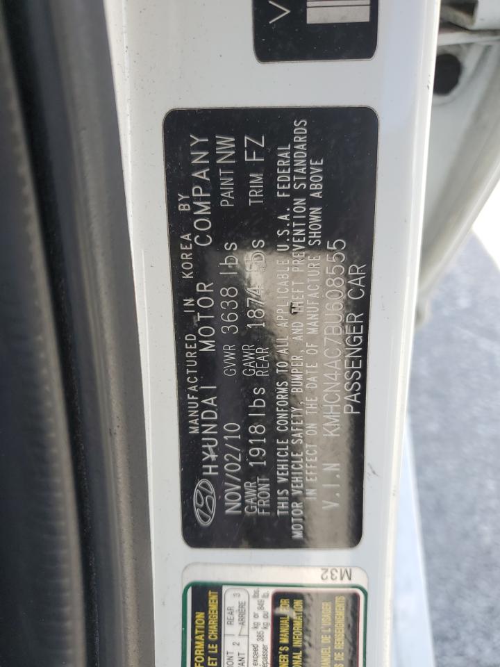 KMHCN4AC7BU608555 2011 Hyundai Accent Gls