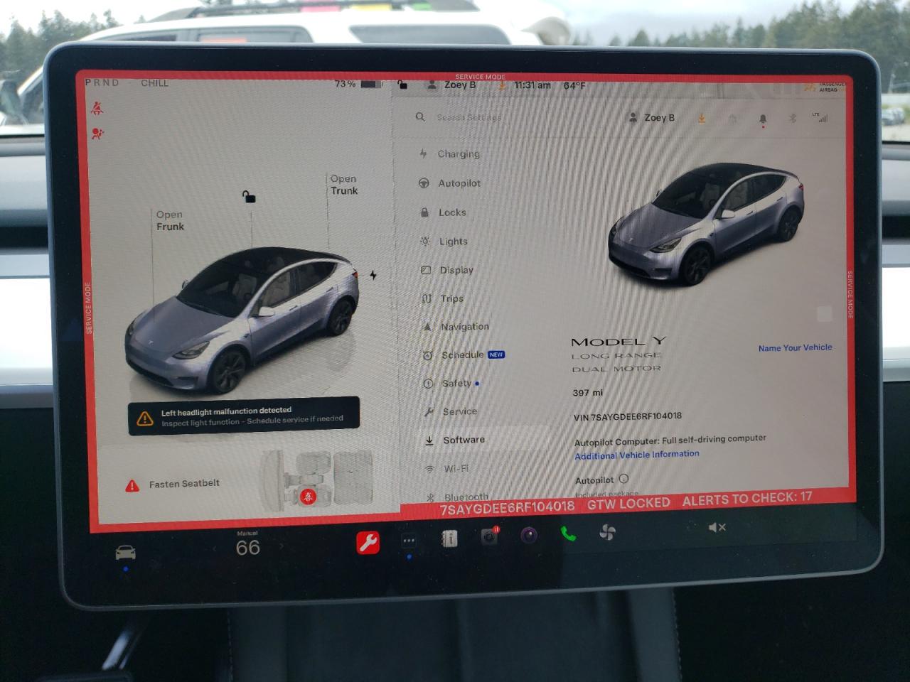 7SAYGDEE6RF104018 2024 Tesla Model Y