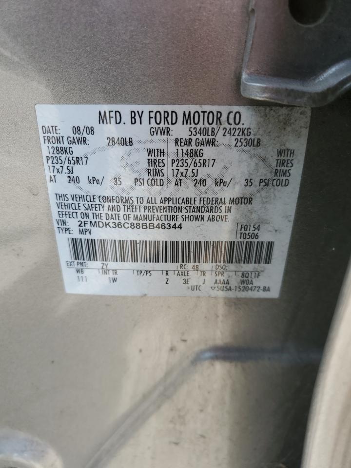 2FMDK36C88BB46344 2008 Ford Edge Se