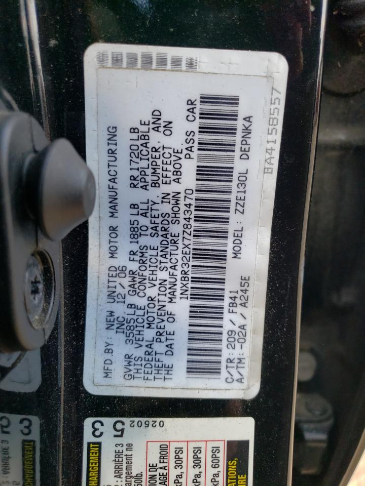 1NXBR32EX7Z843470 2007 Toyota Corolla Ce