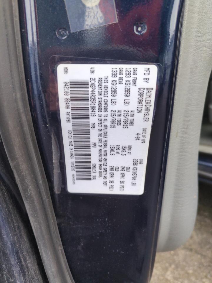 2005 Chrysler Town & Country Lx VIN: 2C4GP44R35R180419 Lot: 72749944