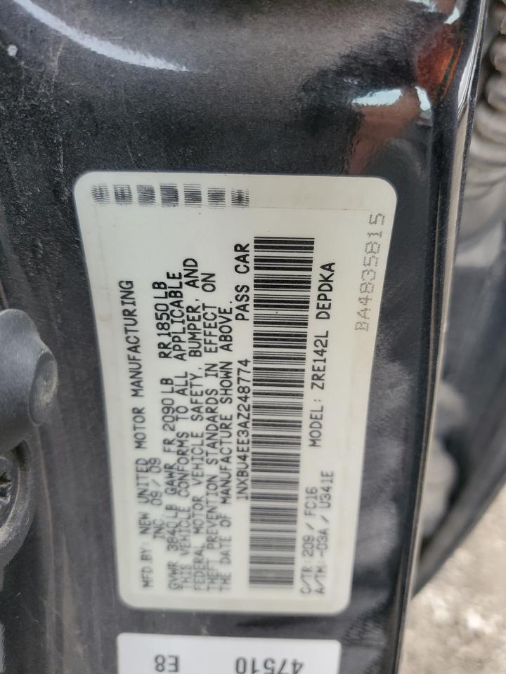 1NXBU4EE3AZ248774 2010 Toyota Corolla Base