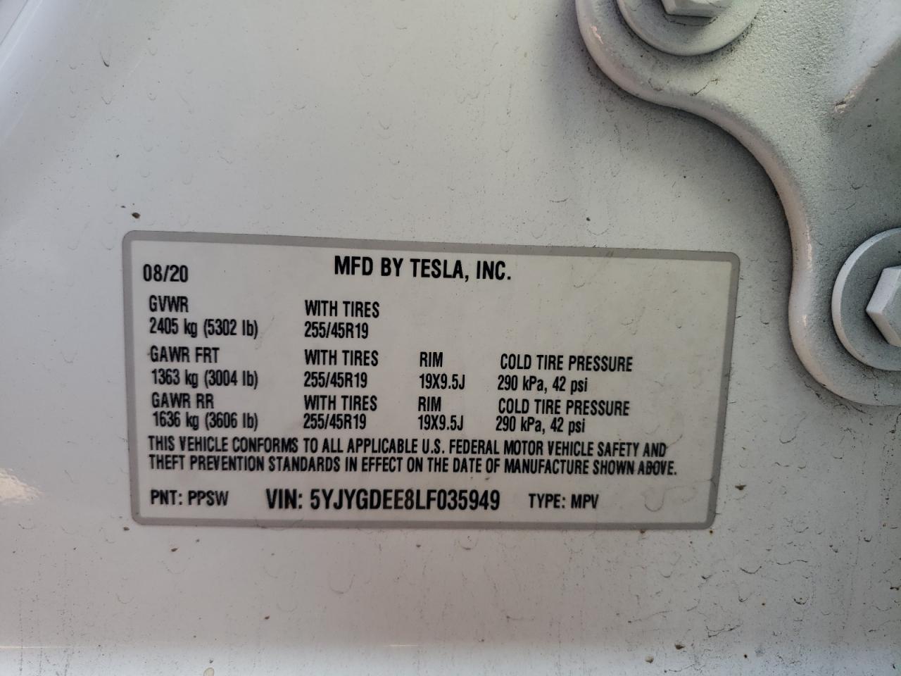 5YJYGDEE8LF035949 2020 TESLA MODEL Y - Image 14