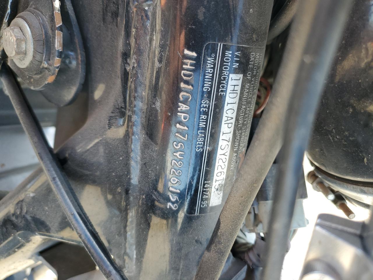 1995 Harley-Davidson Xl1200 VIN: 1HD1CAP17SY226152 Lot: 72735364