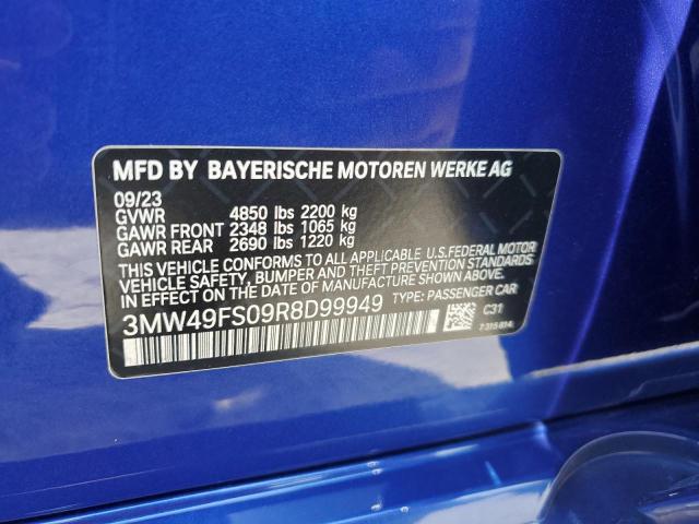 3MW49FS09R8D99949 BMW M3 40I 12