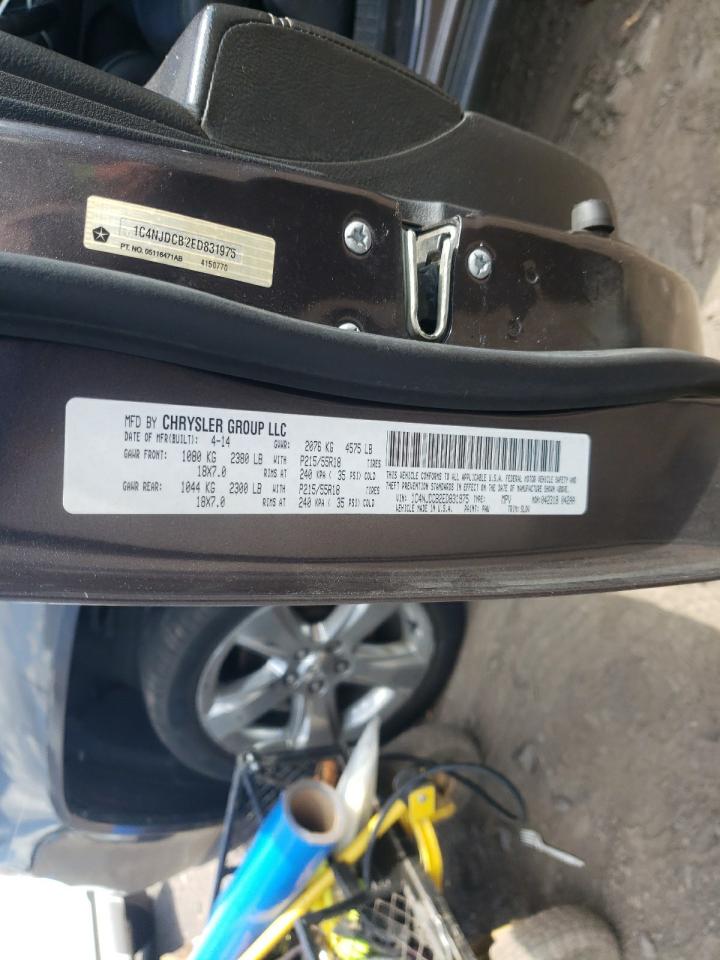 2014 Jeep Compass Limited VIN: 1C4NJDCB2ED831975 Lot: 71649064