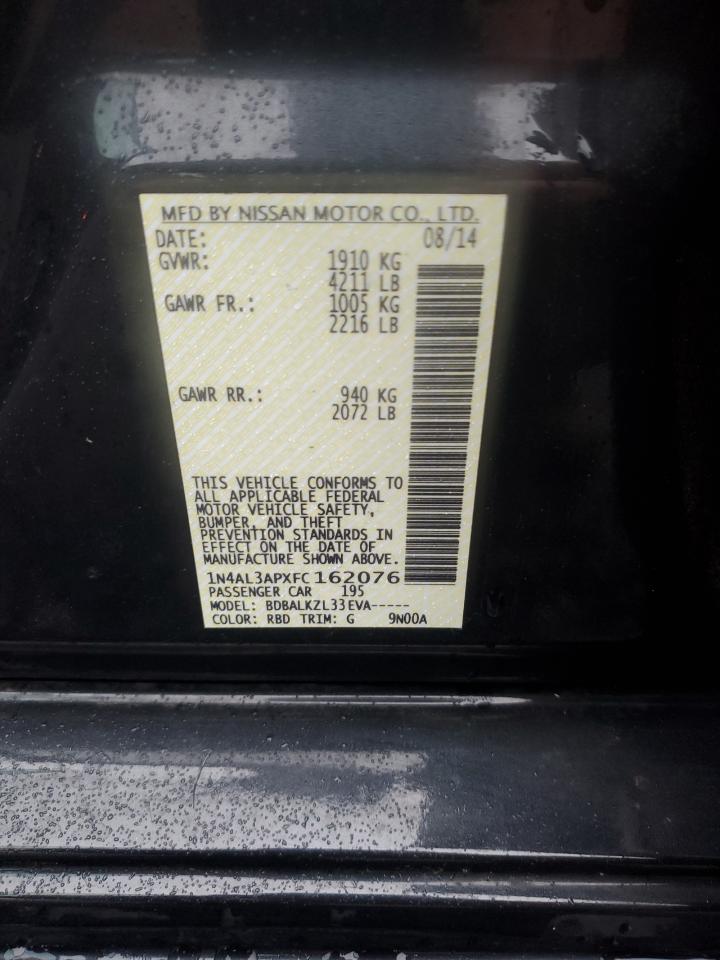 1N4AL3APXFC162076 2015 Nissan Altima 2.5