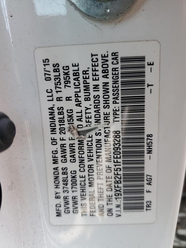 19XFB2F51FE093288 2015 Honda Civic Lx