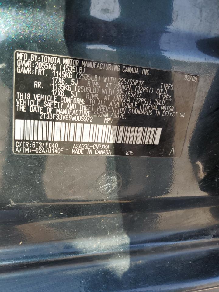 2T3BF33V69W005972 2009 Toyota Rav4