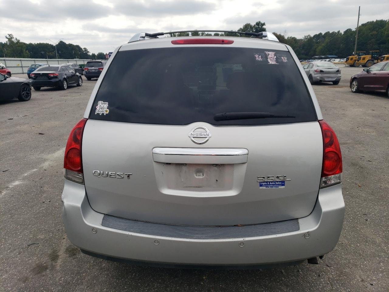 2007 Nissan Quest S VIN: 5N1BV28U57N123234 Lot: 72026404