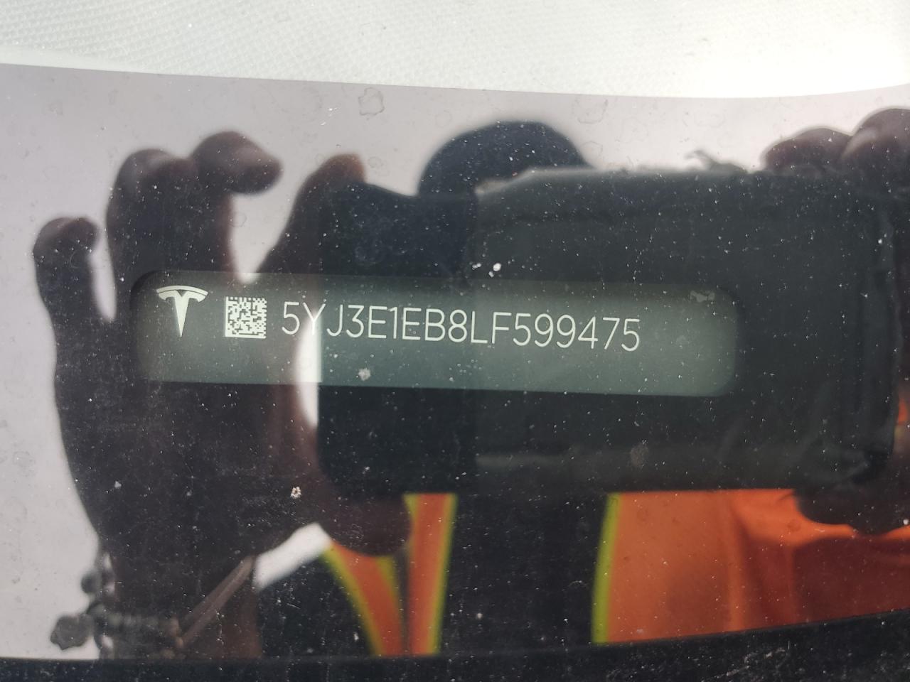 5YJ3E1EB8LF599475 2020 Tesla Model 3