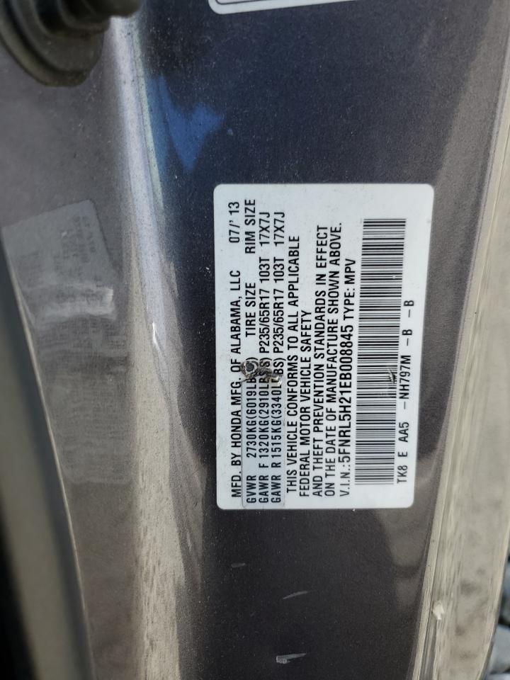 5FNRL5H21EB008845 2014 Honda Odyssey Lx