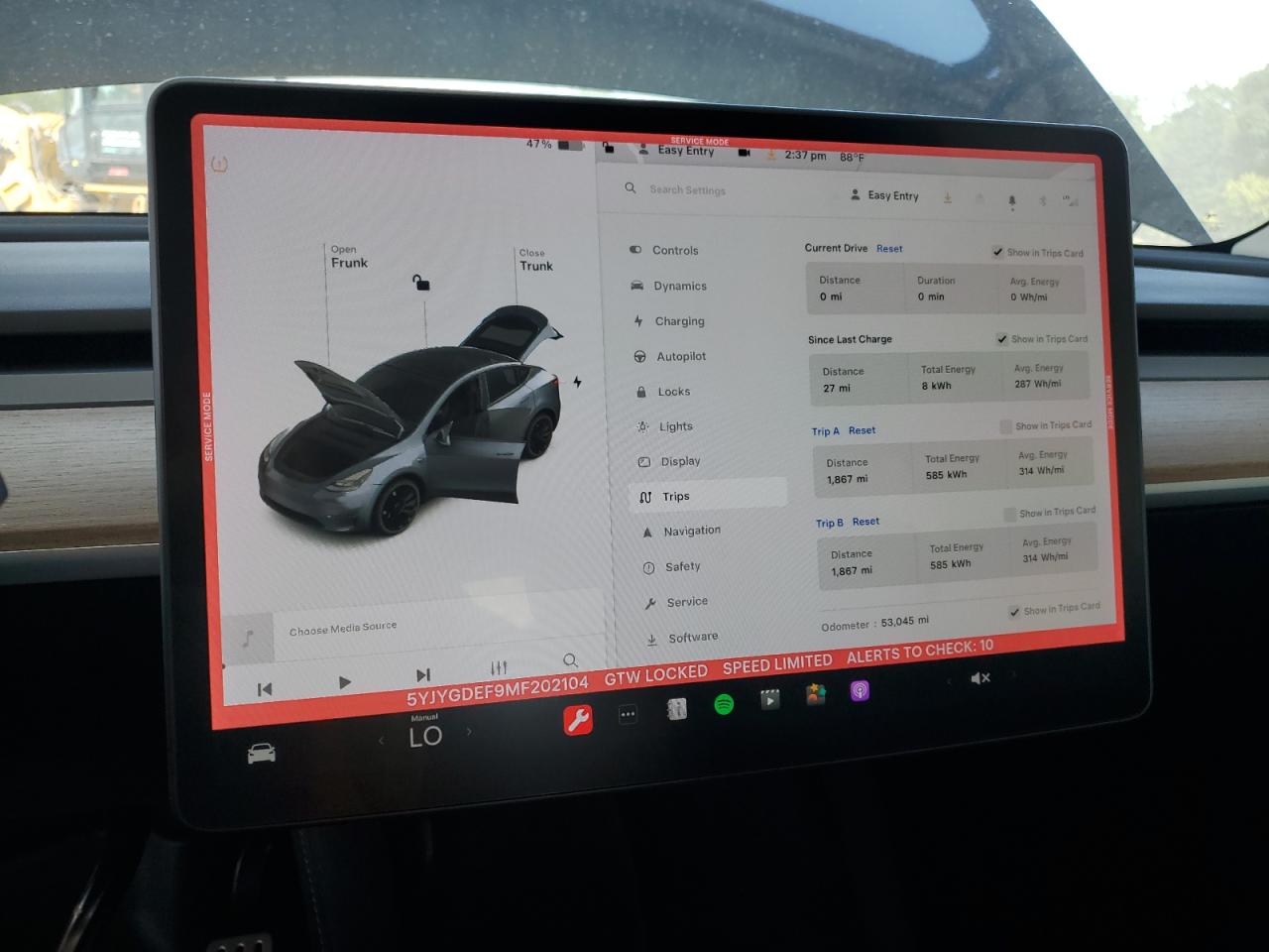 5YJYGDEF9MF202104 2021 Tesla Model Y