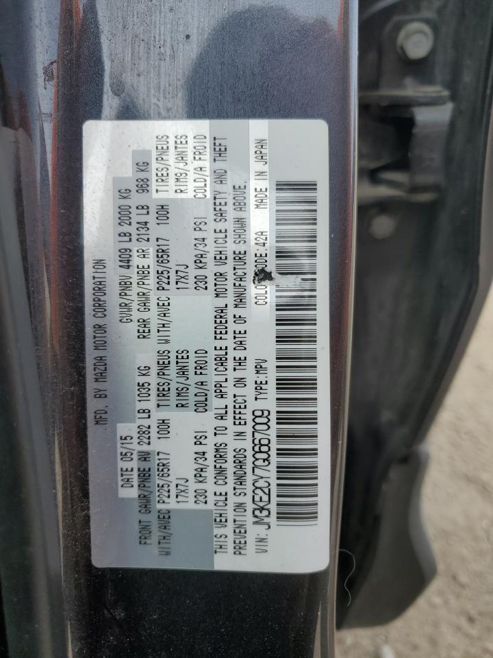 2016 Mazda Cx-5 Touring VIN: JM3KE2CY7G0667009 Lot: 71616254