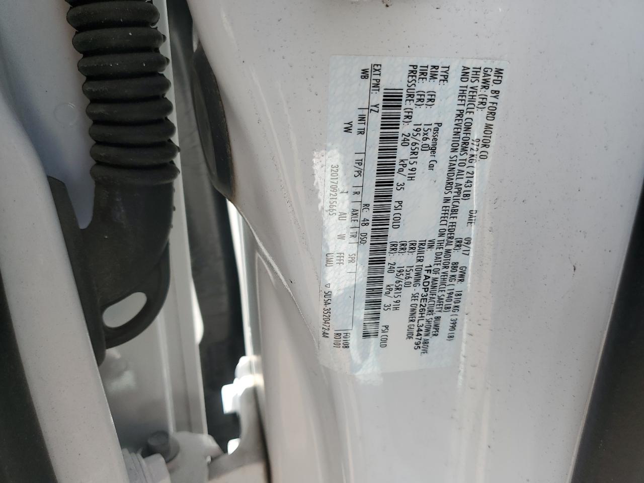 1FADP3E26HL344795 2017 FORD FOCUS - Image 12