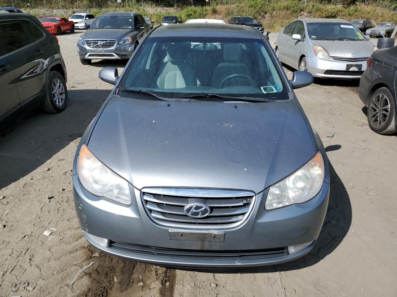 KMHDU4AD8AU076957 2010 Hyundai Elantra Blue