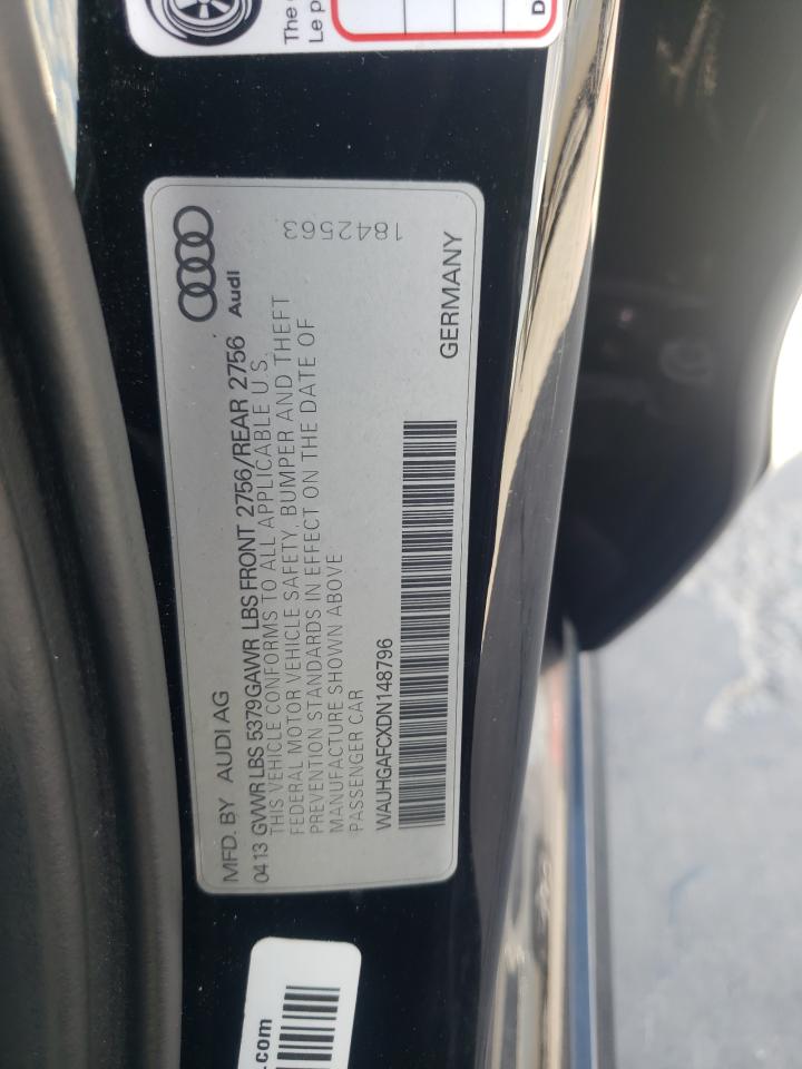 WAUHGAFCXDN148796 2013 Audi A6 Prestige