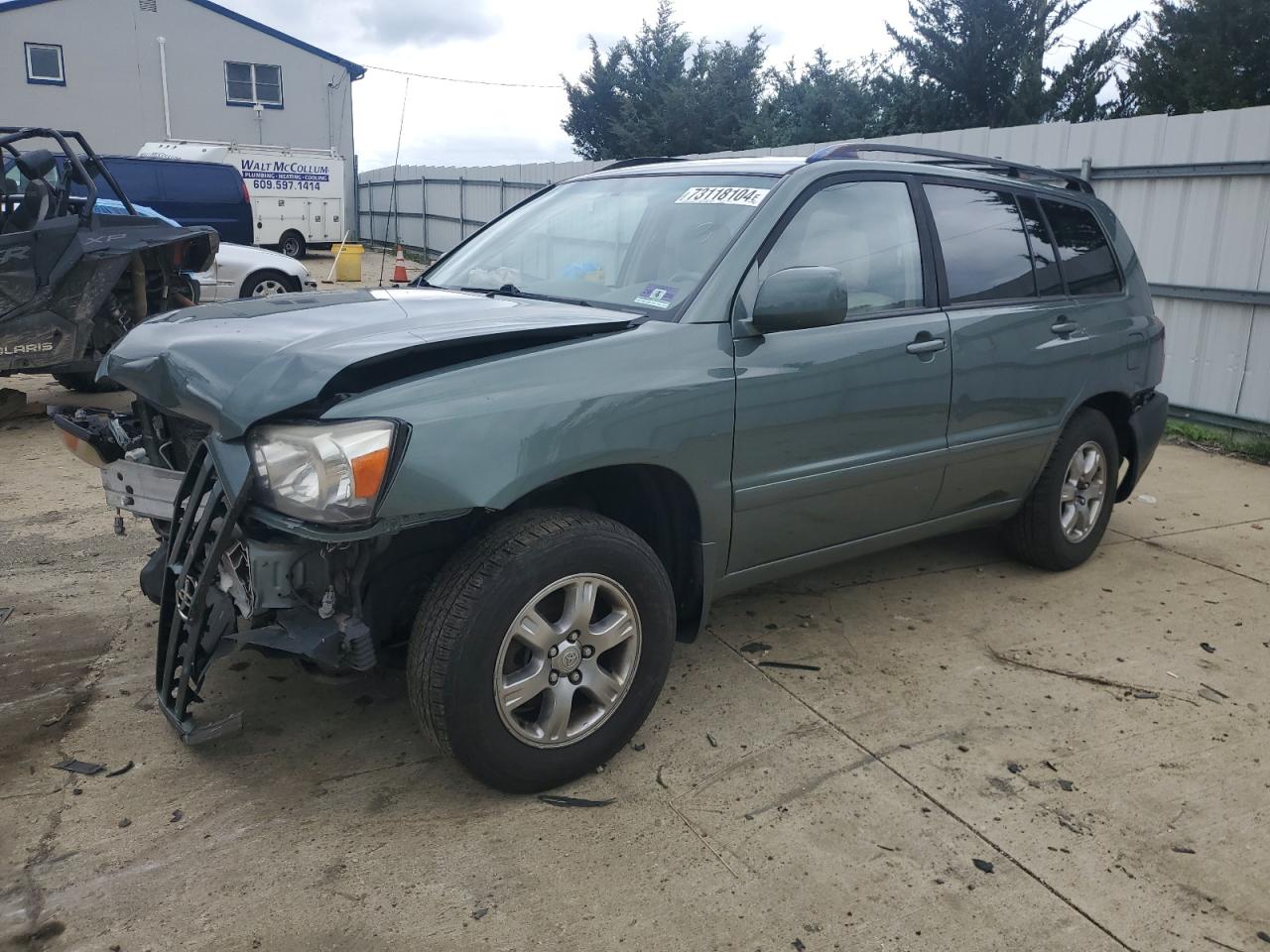 2004 Toyota Highlander за продажба в Windsor, NJ - Front End