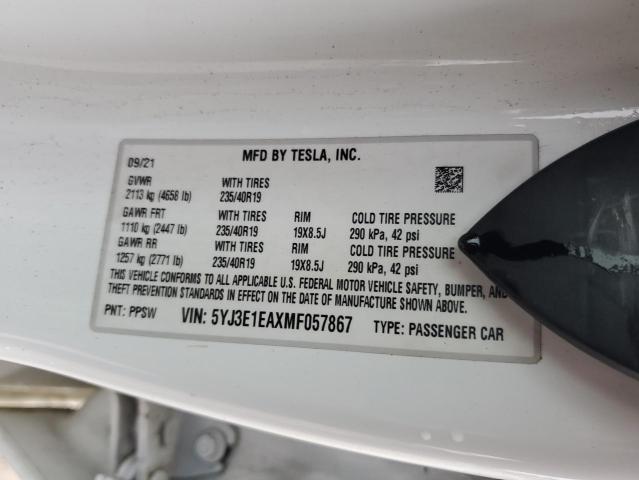 5YJ3E1EAXMF057867 Tesla Model 3  14