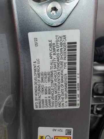 19XFL2H54NE016374 Honda Civic LX 13