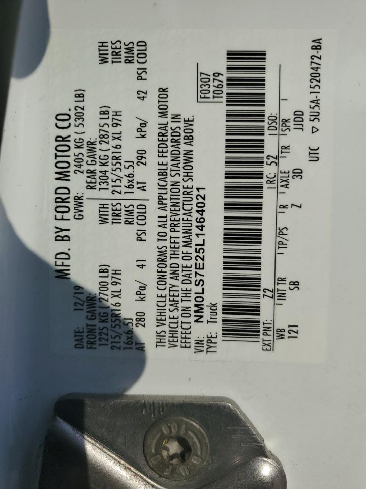 NM0LS7E25L1464021 2020 Ford Transit Connect Xl