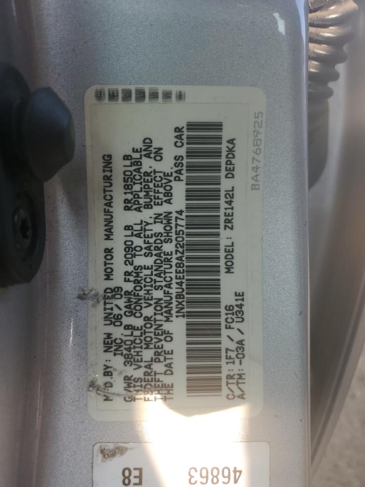 1NXBU4EE8AZ205774 2010 Toyota Corolla Base